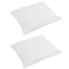 Vidaxxl oreiller avec coussin 2 pcs blanc 65 x 65 cm plumes