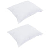 Vidaxxl oreiller avec coussin 2 pcs blanc 40 x 60 cm coton