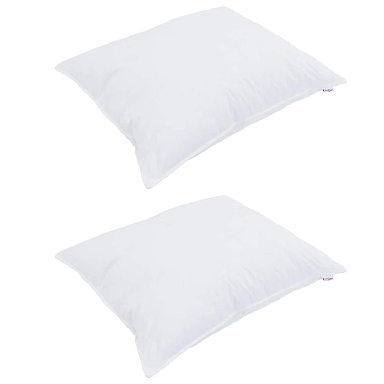 Vidaxxl oreiller avec coussin 2 pcs blanc 40 x 60 cm coton