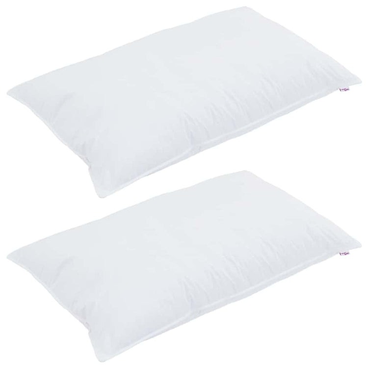 Vidaxxl oreiller avec coussin 2 pcs blanc 40 x 80 cm coton