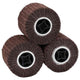 Vidaxl rouleaux abrasifs 3 pcs marron 12 x 12 x 10 cm fibre synthétique