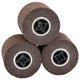 Vidaxl rouleaux abrasifs 3 pcs marron 12 x 12 x 10 cm fibre synthétique