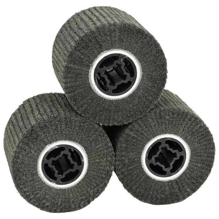 Vidaxx rouleaux abrasifs 3 pcs noir 12 x 12 x 10 cm fibre synthétique