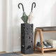 Vidaxx porte-parapluie avec rangement noir 15,5 x 15,5 x 49 cm métal