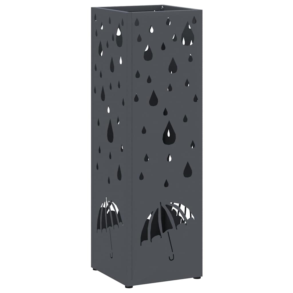 Vidaxl parapluie standard anthracite 15,5 x 15,5 x 49 cm métal