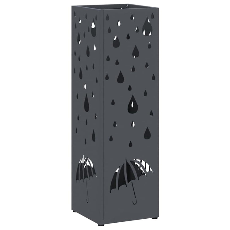 Vidaxl parapluie standard anthracite 15,5 x 15,5 x 49 cm métal