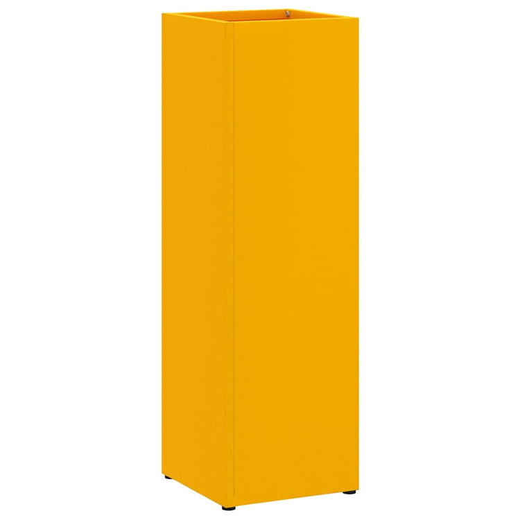 Vidaxl parapluie standard jaune moutarde 15,5 x 15,5 x 49 cm métal