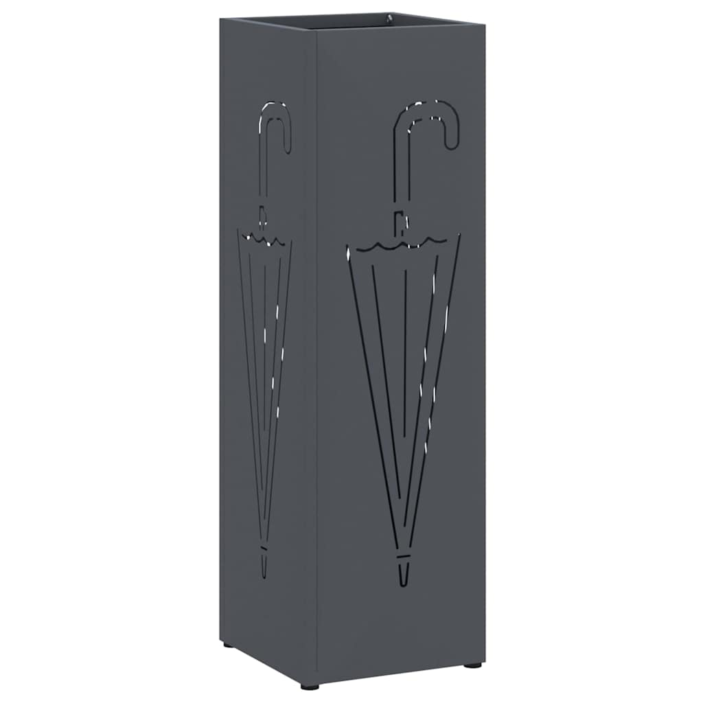 Vidaxl parapluie standard anthracite 15,5 x 15,5 x 49 cm métal