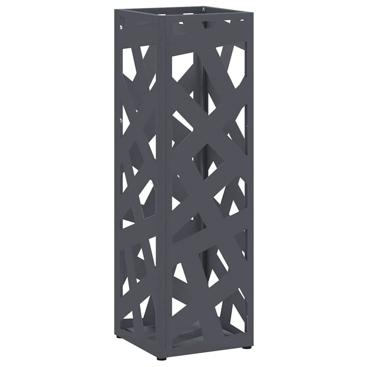 Vidaxl parapluie standard anthracite 15,5 x 15,5 x 49 cm métal
