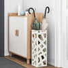 VidaXL porte-parapluie avec rangement blanc 15,5 x 15,5 x 49 cm métal