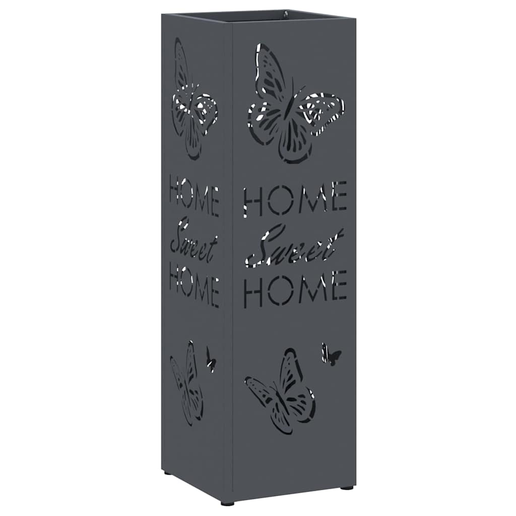 Vidaxl parapluie standard anthracite 15,5 x 15,5 x 49 cm métal