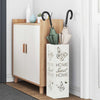 VidaXL porte-parapluie avec rangement blanc 15,5 x 15,5 x 49 cm métal