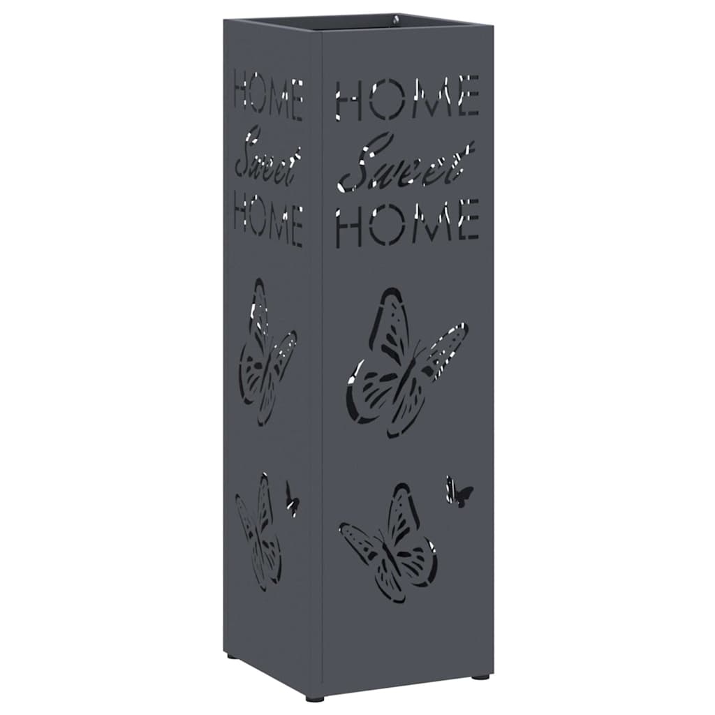 Vidaxl parapluie standard anthracite 15,5 x 15,5 x 49 cm métal