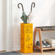 Vidaxl parapluie standard jaune moutarde 15,5 x 15,5 x 49 cm métal
