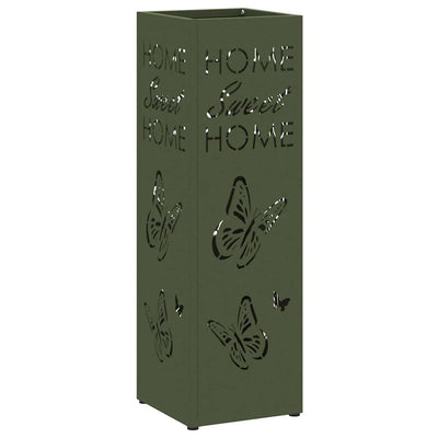 Vidaxx parapluie standard vert olive 15,5 x 15,5 x 49 cm métal