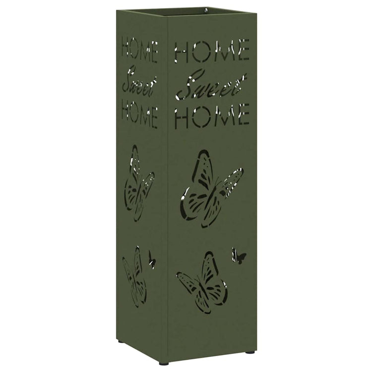 Vidaxx parapluie standard vert olive 15,5 x 15,5 x 49 cm métal