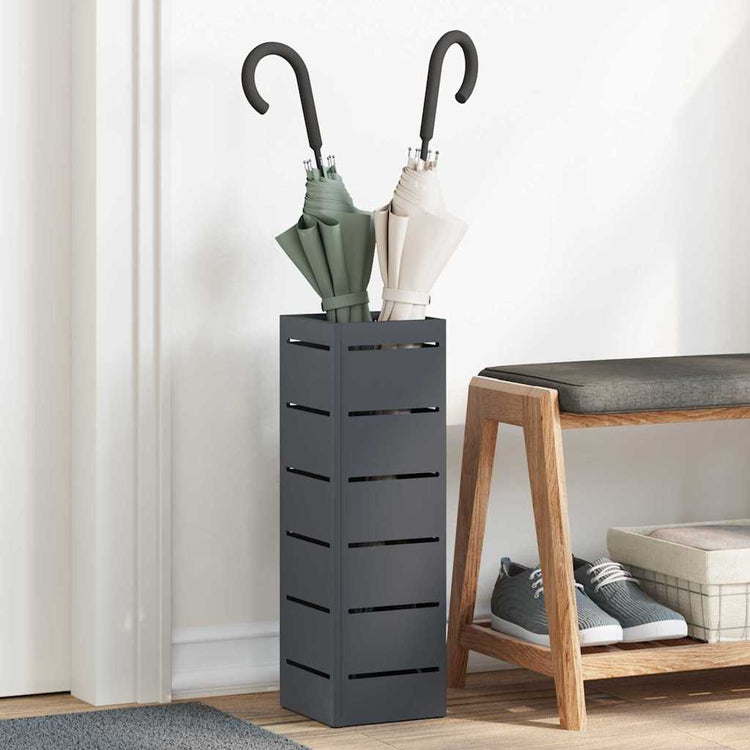 Vidaxl parapluie standard anthracite 15,5 x 15,5 x 49 cm métal