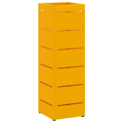 Vidaxl parapluie standard jaune moutarde 15,5 x 15,5 x 49 cm métal