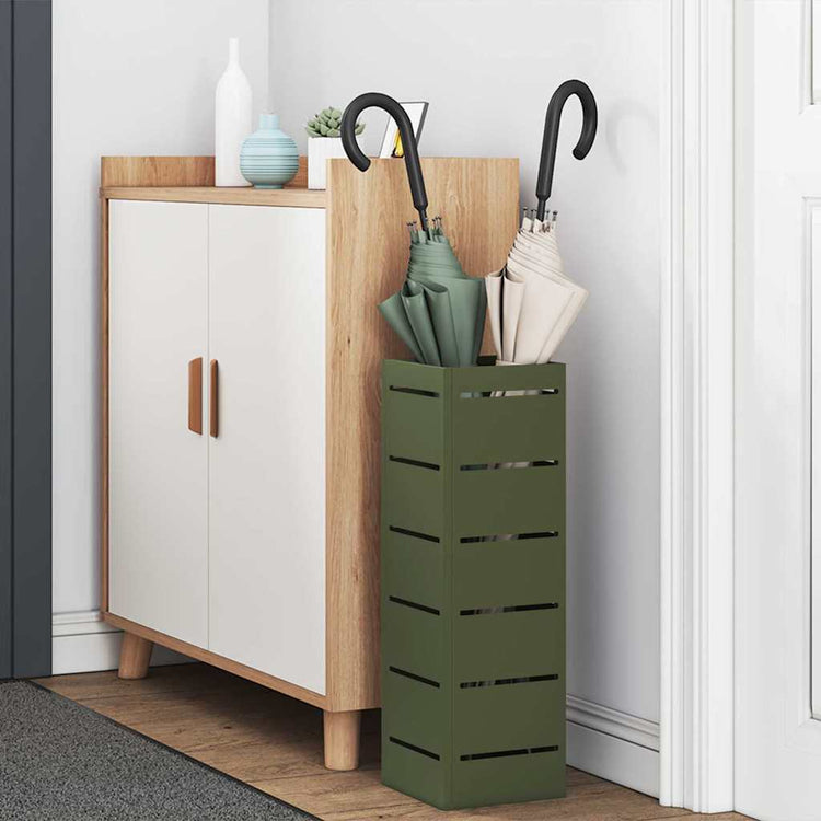 Vidaxx parapluie standard vert olive 15,5 x 15,5 x 49 cm métal