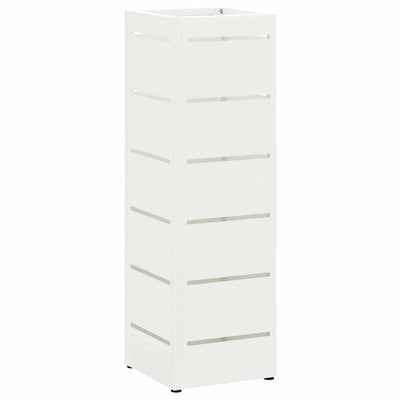 Vidaxx porte-parapluie avec rangement blanc 15,5 x 15,5 x 49 cm acier