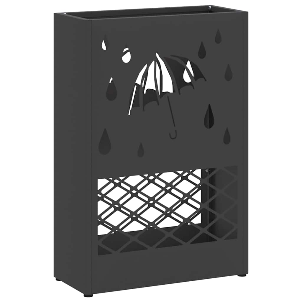Vidaxx parapluie standard noir 28 x 12 x 41 cm acier