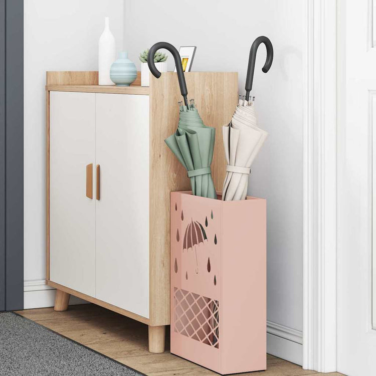 Vidaxx parapluie standard rose 28 x 12 x 41 cm acier
