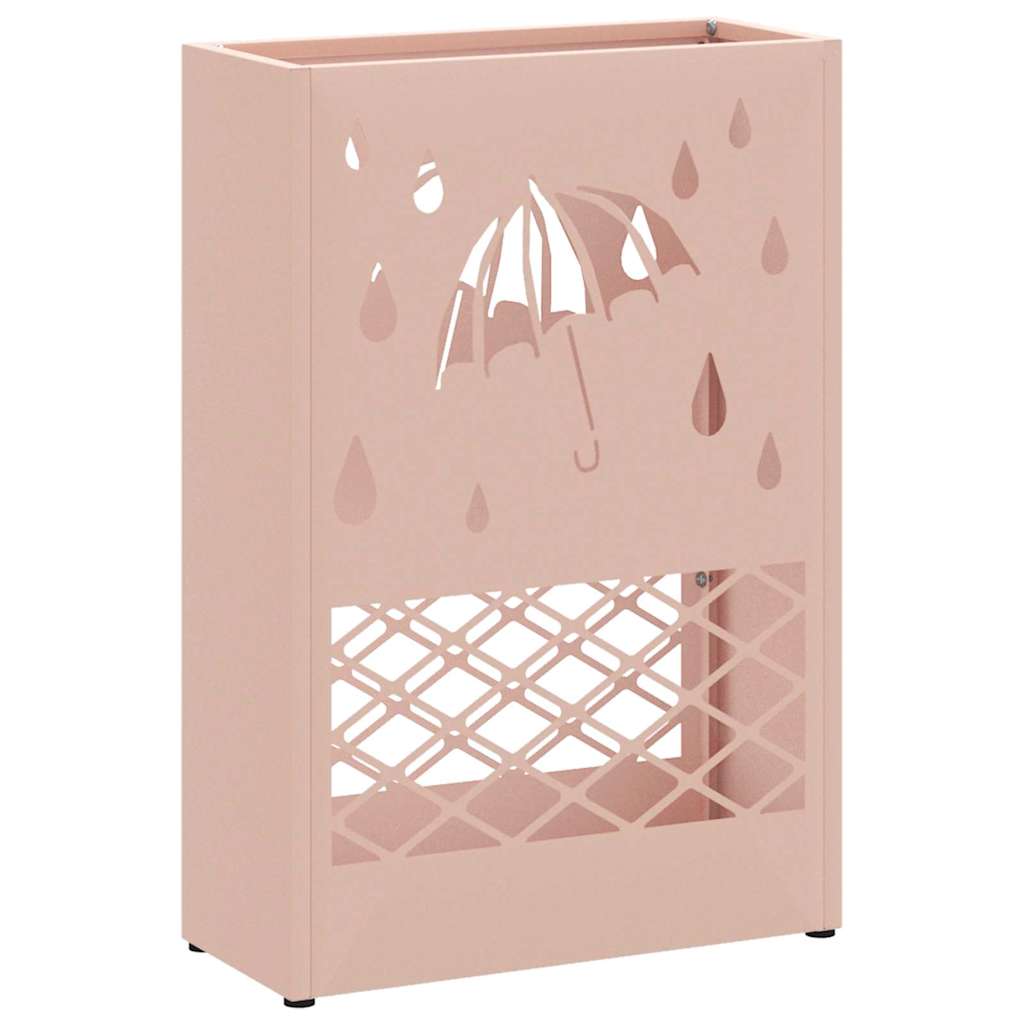 Vidaxx parapluie standard rose 28 x 12 x 41 cm acier
