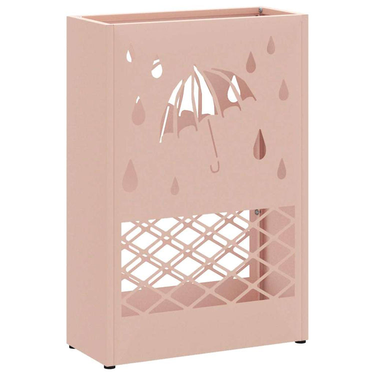 Vidaxx parapluie standard rose 28 x 12 x 41 cm acier