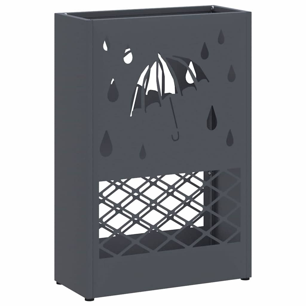 Vidaxl parapluie standard anthracite 28 x 12 x 41 cm acier