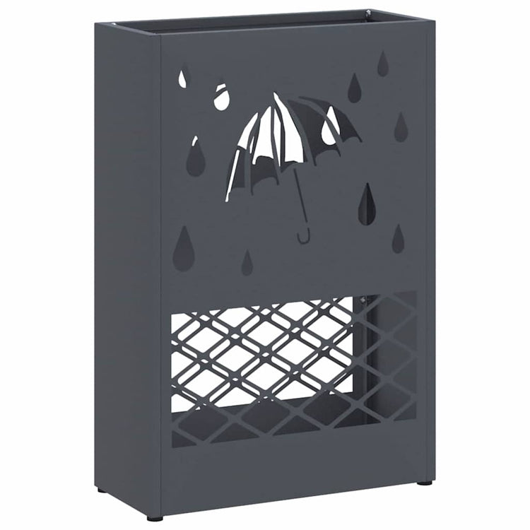 Vidaxl parapluie standard anthracite 28 x 12 x 41 cm acier