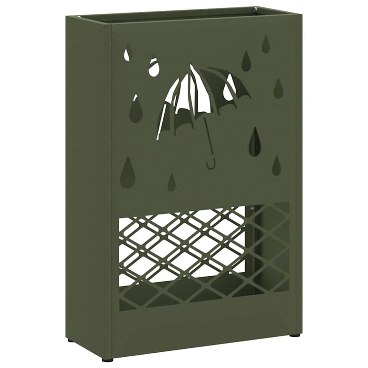 Vidaxx parapluie standard vert olive 28 x 12 x 41 cm acier