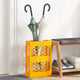 Vidaxl parapluie standard jaune moutarde 28 x 12 x 41 cm acier