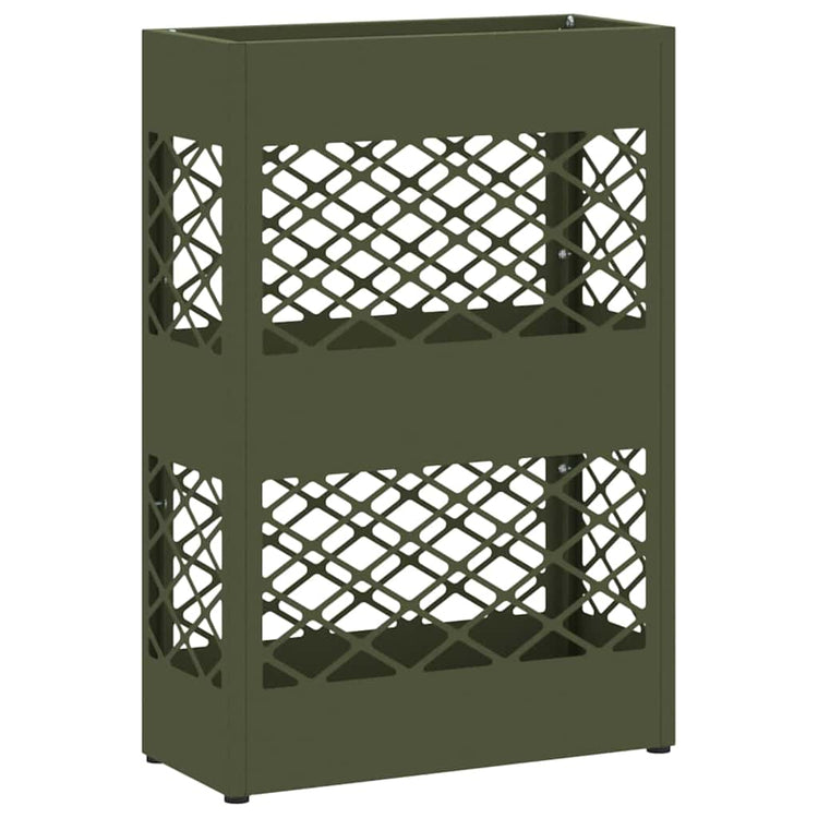 Vidaxx parapluie standard vert olive 28 x 12 x 41 cm acier