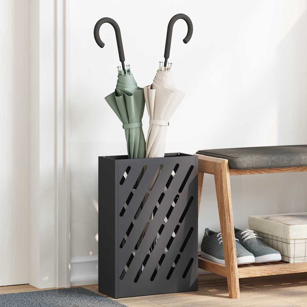 Vidaxx parapluie standard noir 28 x 12 x 41 cm acier