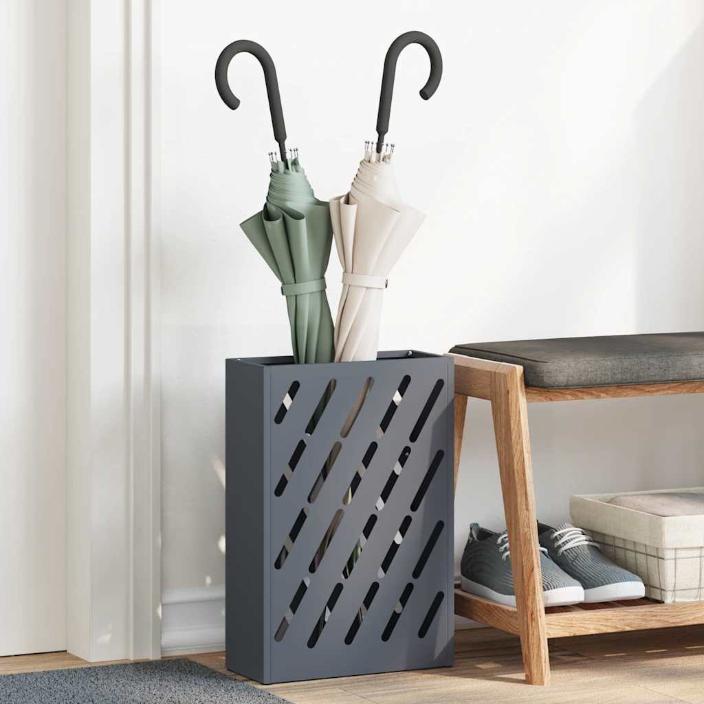 Vidaxl parapluie standard anthracite 28 x 12 x 41 cm acier