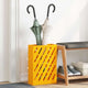 Vidaxl parapluie standard jaune moutarde 28 x 12 x 41 cm acier