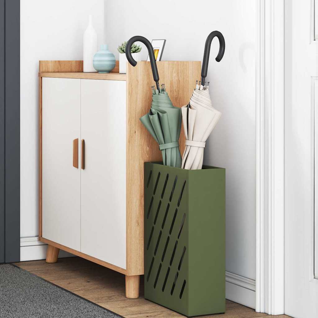 Vidaxx parapluie standard vert olive 28 x 12 x 41 cm acier