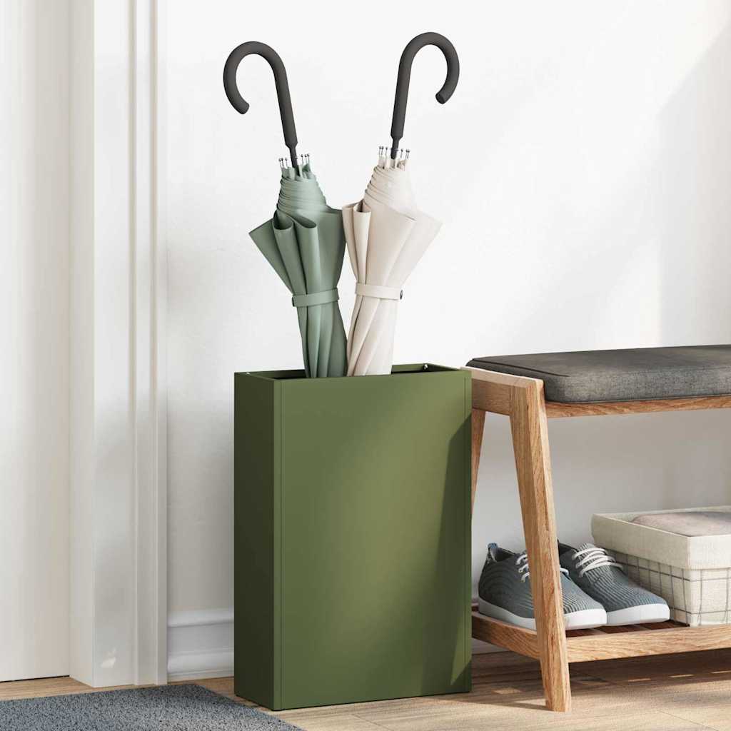 Vidaxx parapluie standard vert olive 28 x 12 x 41 cm acier