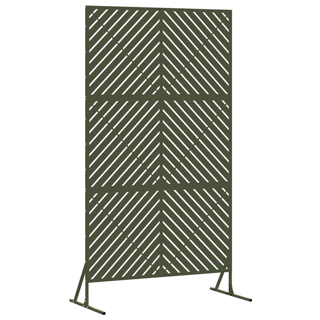 Vidaxx paravent vert olive 100 x 50 x 180 cm acier