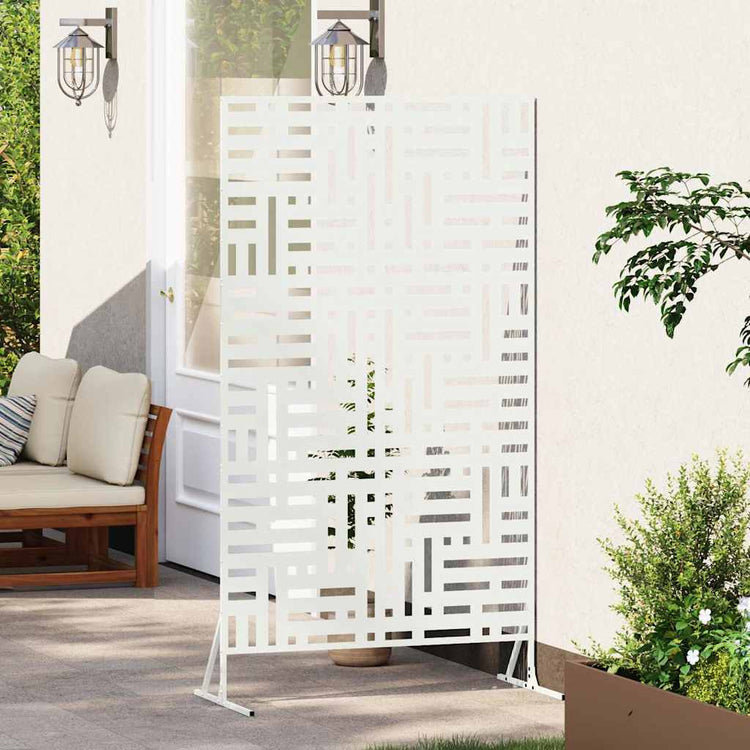 Vidaxx brise-vue blanc 100 x 50 x 180 cm acier