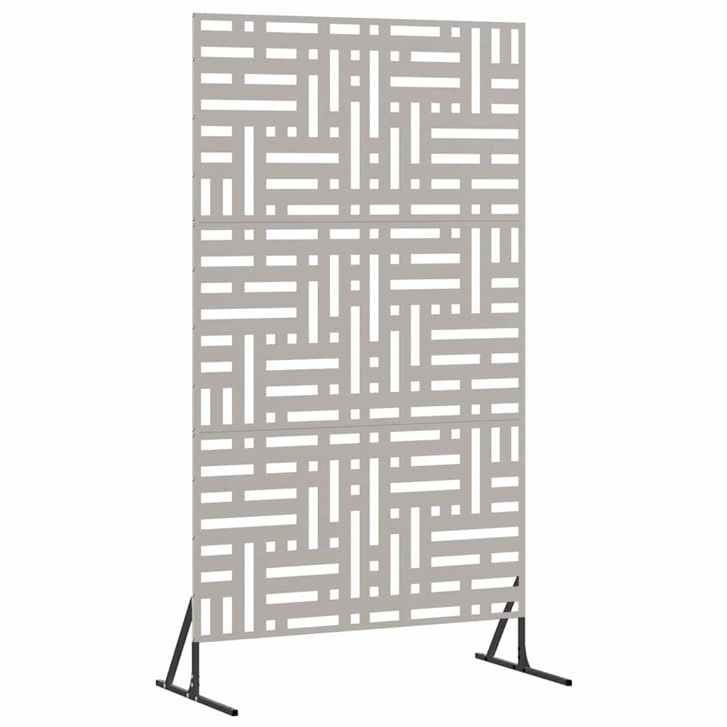 Vidaxx brise-vue gris 100 x 50 x 180 cm acier corten