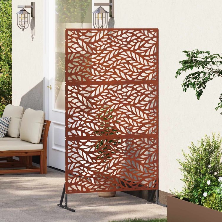 Vidaxx brise-vue gris 100 x 50 x 180 cm acier corten