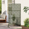 Vidaxx paravent vert olive 100 x 50 x 180 cm acier