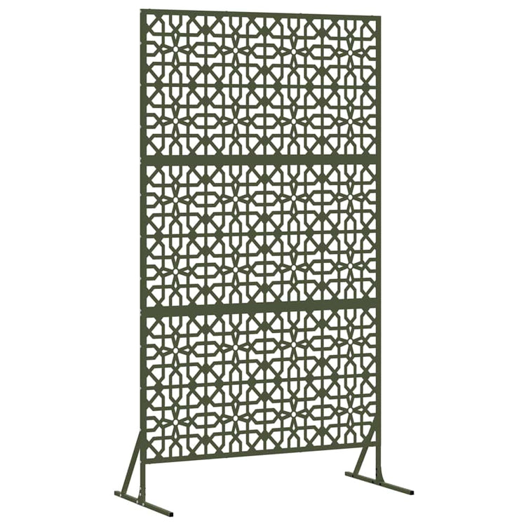 Vidaxx paravent vert olive 100 x 50 x 180 cm acier