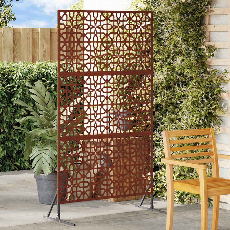 Vidaxx brise-vue gris 100 x 50 x 180 cm acier corten