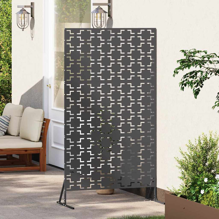 Vidaxx brise-vue noir 100 x 50 x 180 cm acier