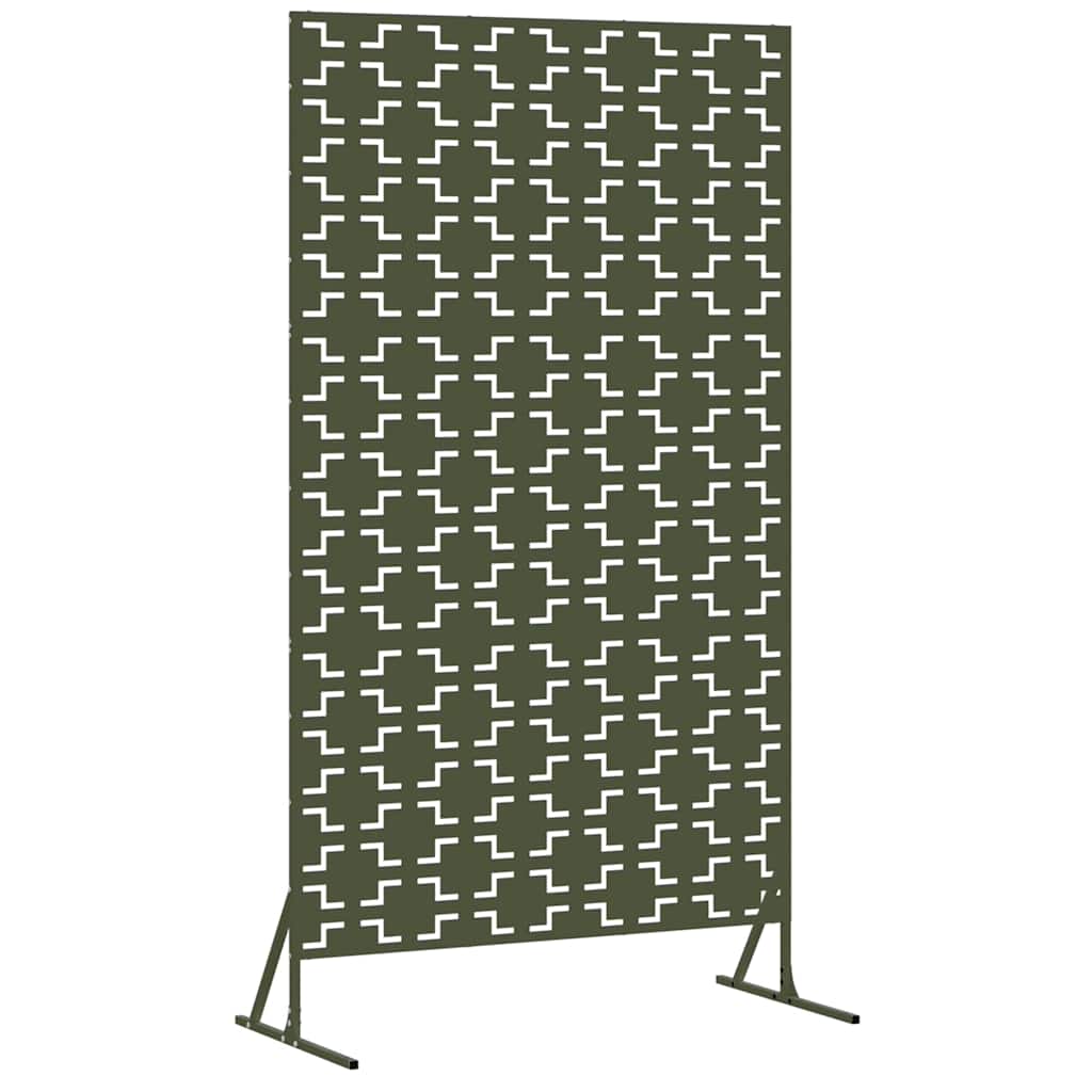 Vidaxx paravent vert olive 100 x 50 x 180 cm acier