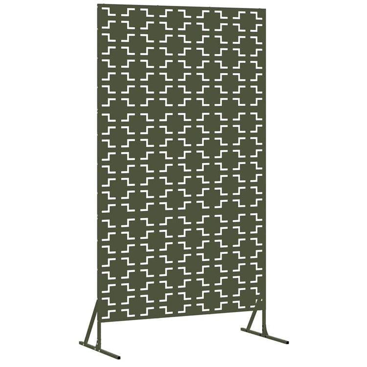 Vidaxx paravent vert olive 100 x 50 x 180 cm acier