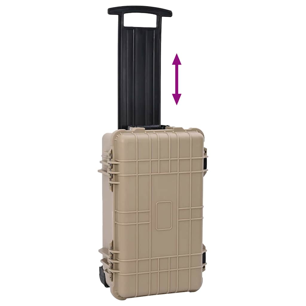 Vidaxx valise rigide sable 56 x 35 x 23 cm polypropylène et abs