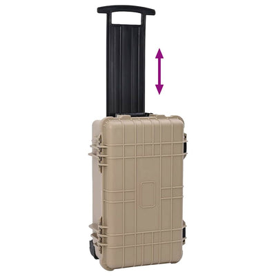 Vidaxx valise rigide sable 56 x 35 x 23 cm polypropylène et abs